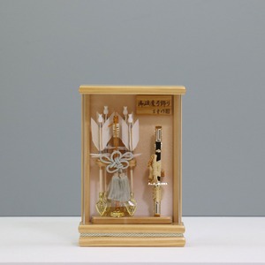 【健】 破魔弓飾り アクリルケース飾り 破魔弓|四本矢|木製|和モダン|コンパクト