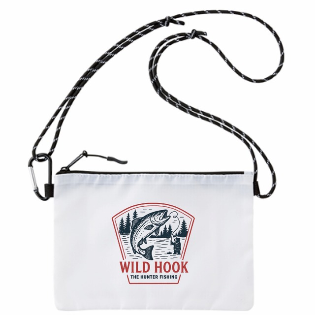 FISHING BEAR ミニサコッシュA0023