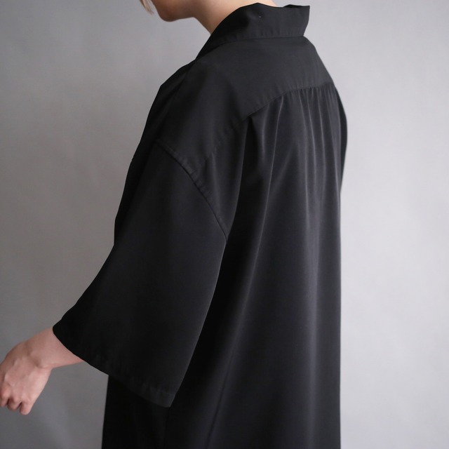 double guitar embroidery design loose h/s shirt