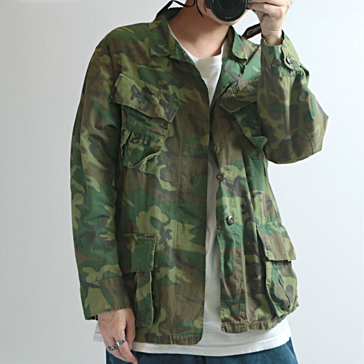69s 米軍 USMC ジャングルファティーグ ミリタリー ジャケット MEDIUM