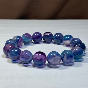 2.グラデーション☆ブルーフローライト ブレスレット