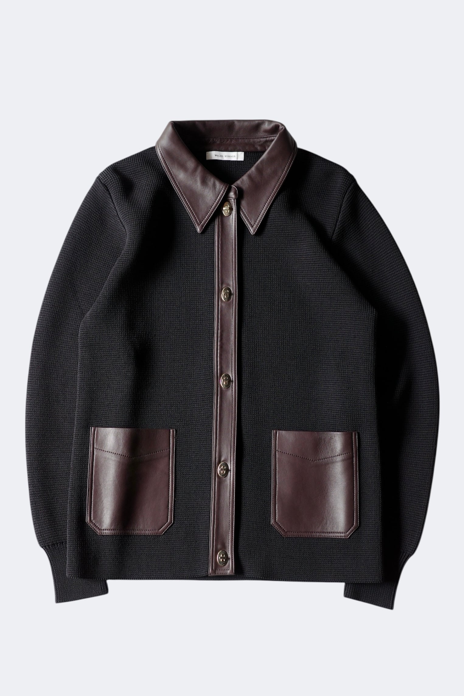 WALES BONNER【WOOL YARN CYPHER POLO -Red Multi-】 | lloomm