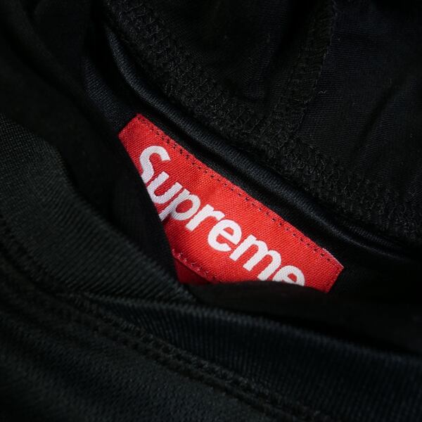 Supreme Hooded Soccer Jersey Black Sサイズ