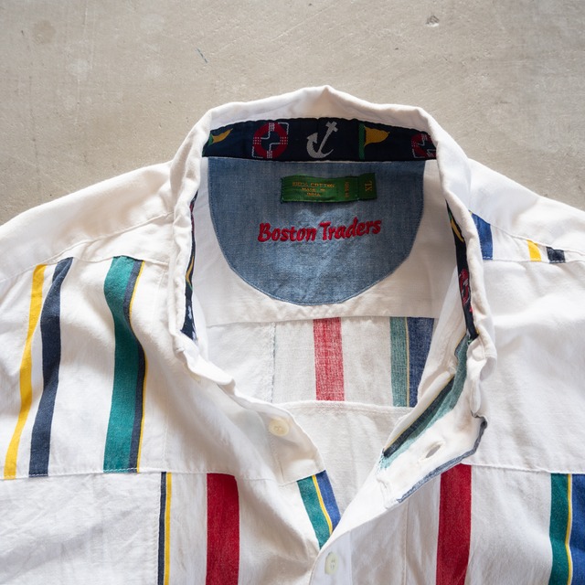 "Boston Traders" '90s vintage Patchwork B.D. shirt