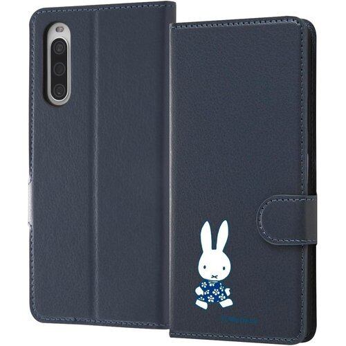 イングレム Xperia 10 IV SO-52C SOG07 ケース/ミッフィー/手帳型 薄型 軽量 レザー カード収納豊富 マグネットフリップ スタンド機能 シンプル オートスリープ機能対応 / ミッフィー_てくてく 2262