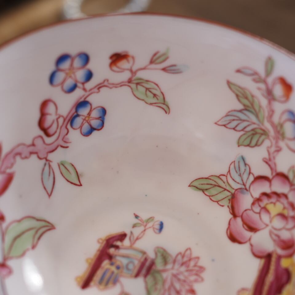 希少フランスアンティーク サルグミンヌ ミントン235 カップ＆ソーサー