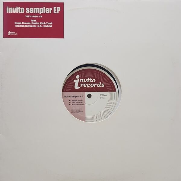 Hugo Brown , Under Kick Tank, Blackconductor, Kiduki / Invito Sampler EP [7087-1-086-1-3] - 画像1