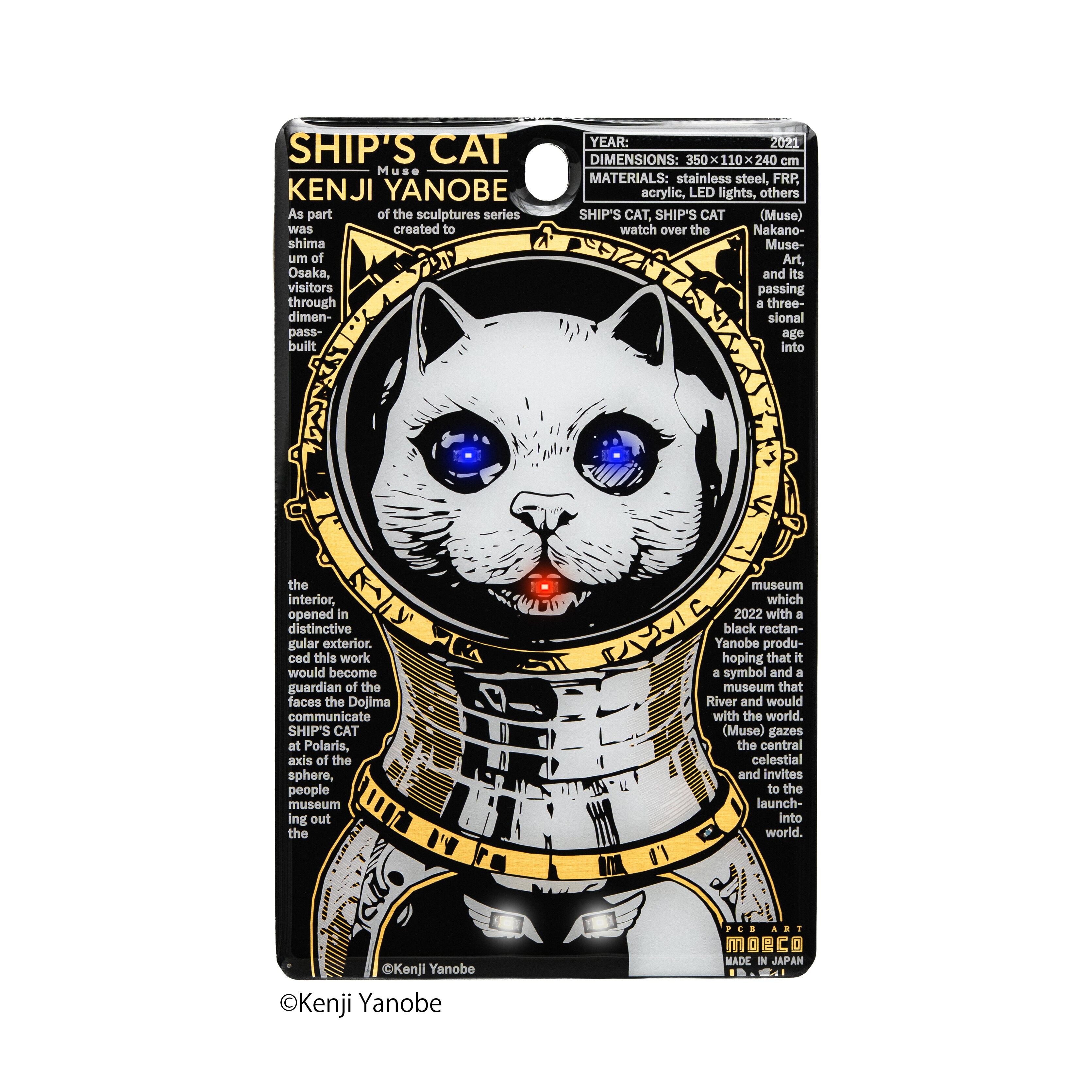 FLASH SHIP'S CAT (Muse) 基板アート ICカードケース | PCB ART moeco
