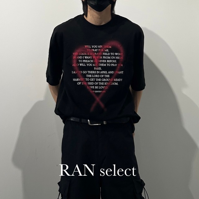即納】RAN select item Heart messenger tee | 韓国ファッション