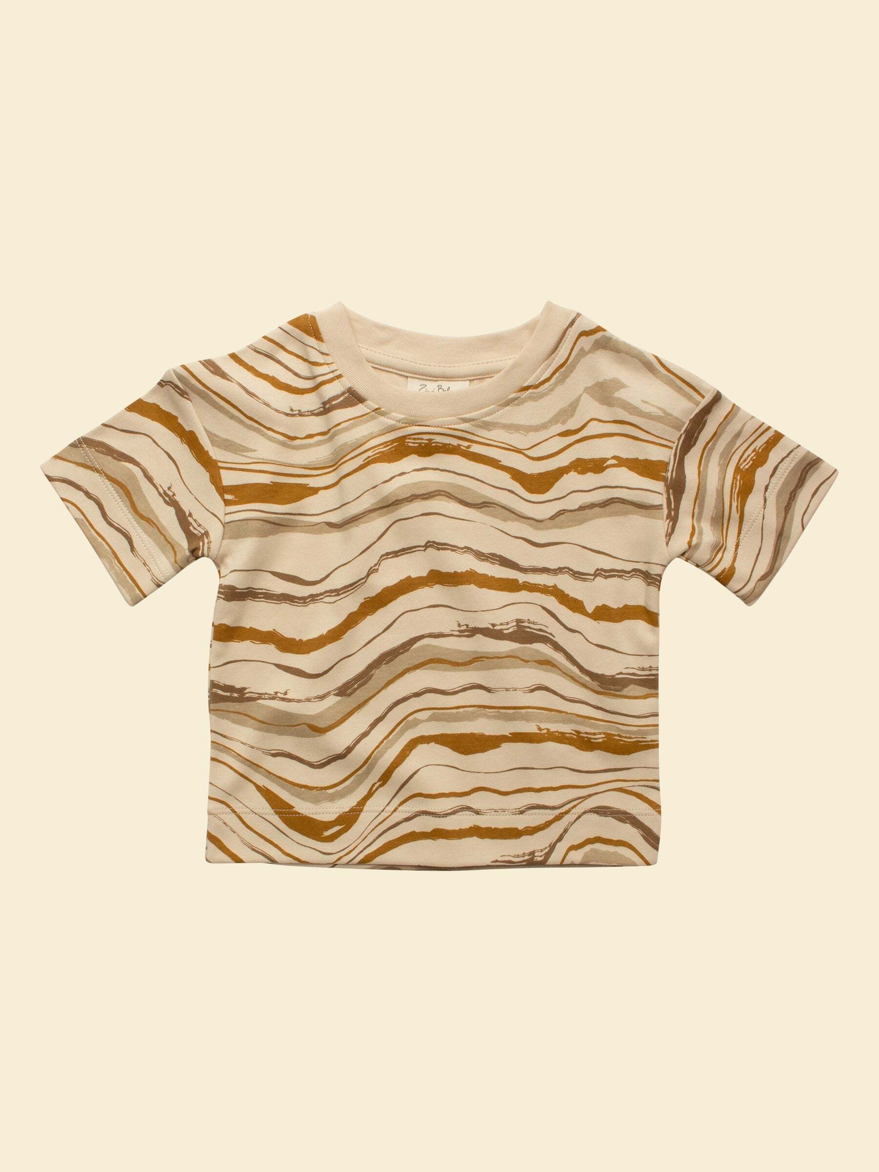 【即納】Short-sleeve tee Wave _Ziwi baby