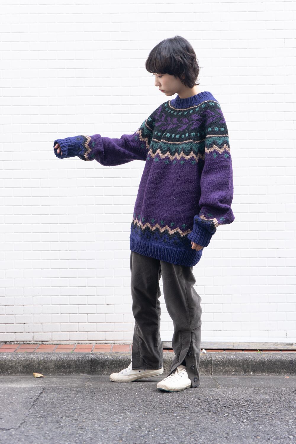MADE IN BOLIVIA】BOLIVIAN HANDKNITS Hand Made WOOL KNIT MADE IN BOLIVIA】BOLIVIAN HANDKNITS Hand Made WOOL KNIT