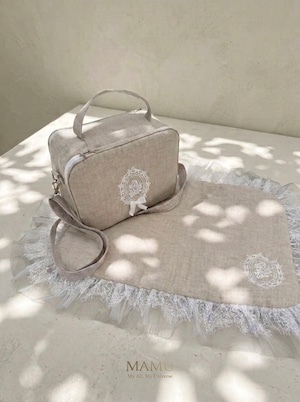 予約販売 MAMU Cozy Closet Bag(送料無料) ※オプション追加購入 お名前刺繍キーリング 韓国ハンドメイド
