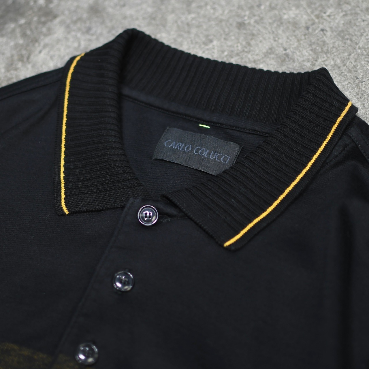 maple design long sleeve polo shirt