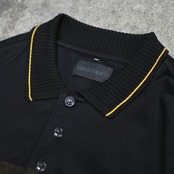 maple design long sleeve polo shirt