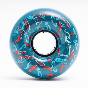 strushwheels / FOOTPRINTS /  56mm 76a (Blue) / soft wheel / ソフトウィール