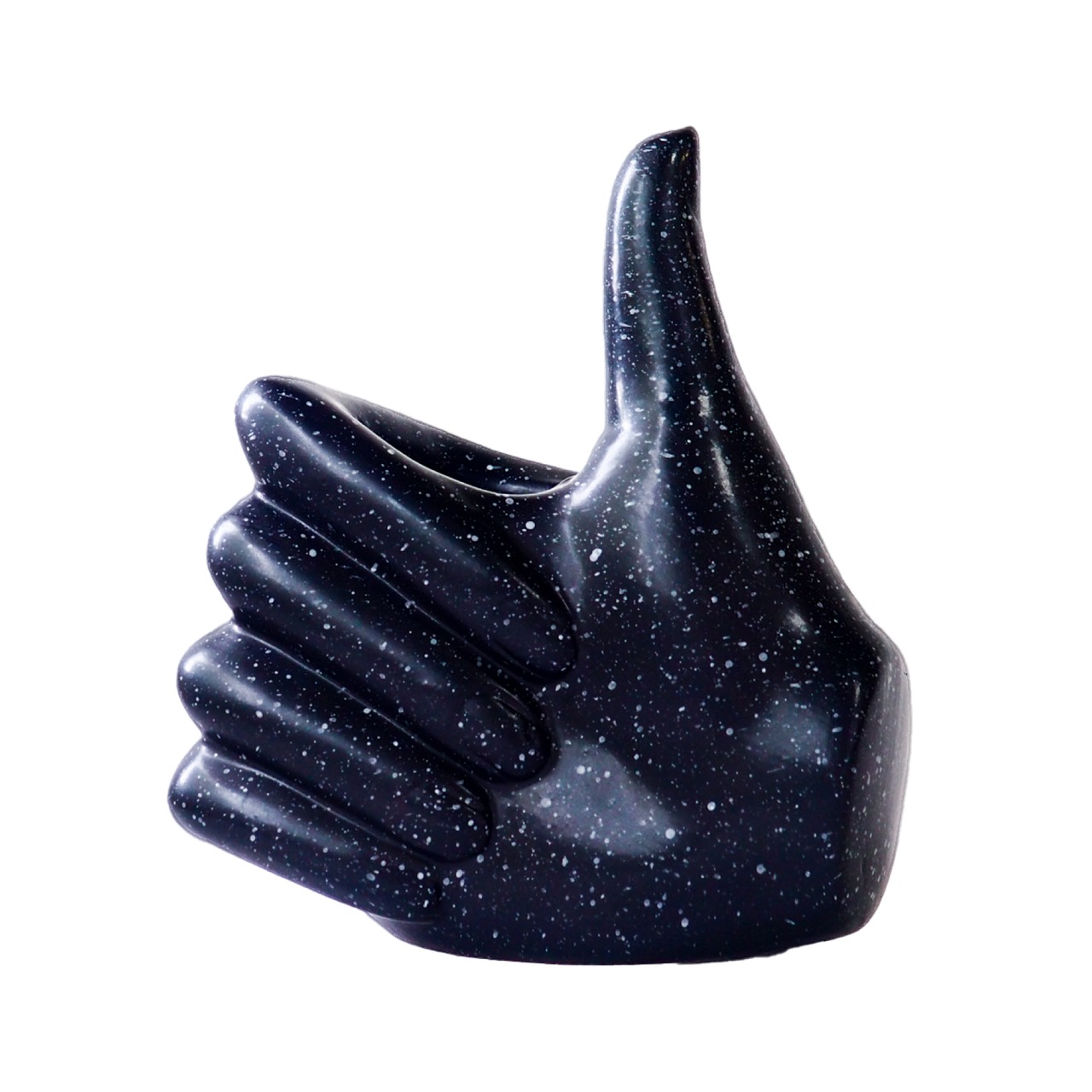 70-80s Good Sign Ceramics splatter pattern vase