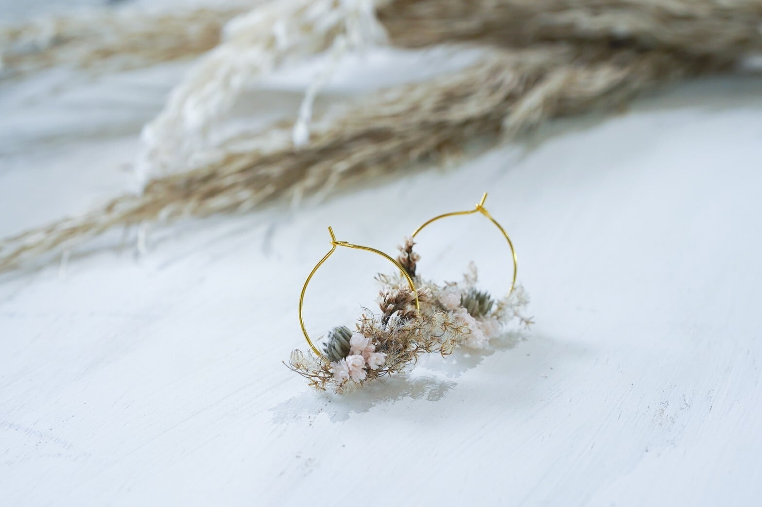 ピアスドライフラワー