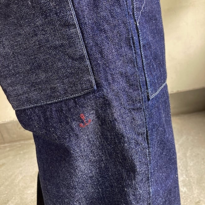 快晴堂 レディース メンズ パンツ ステッチ沢山パンツ HAYATE デュアル