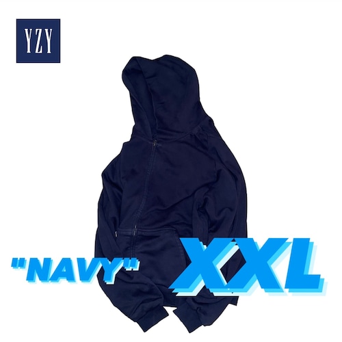 【NAVY size XXL】 2022s Yeezy×GAP doubleface zip up sweat hoodie