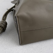 ロエベ フラメンコ クラッチ ミディアム ナパカーフスキン カーキ レザー ショルダーバッグ