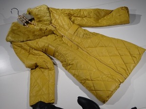 ★送料無料★13号☆フェイクファー襟付き中綿コート(FAY9050)