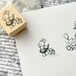予約☆CHO493 Cherish365【文房具を運ぶうさぎ】はんこ / スタンプ
