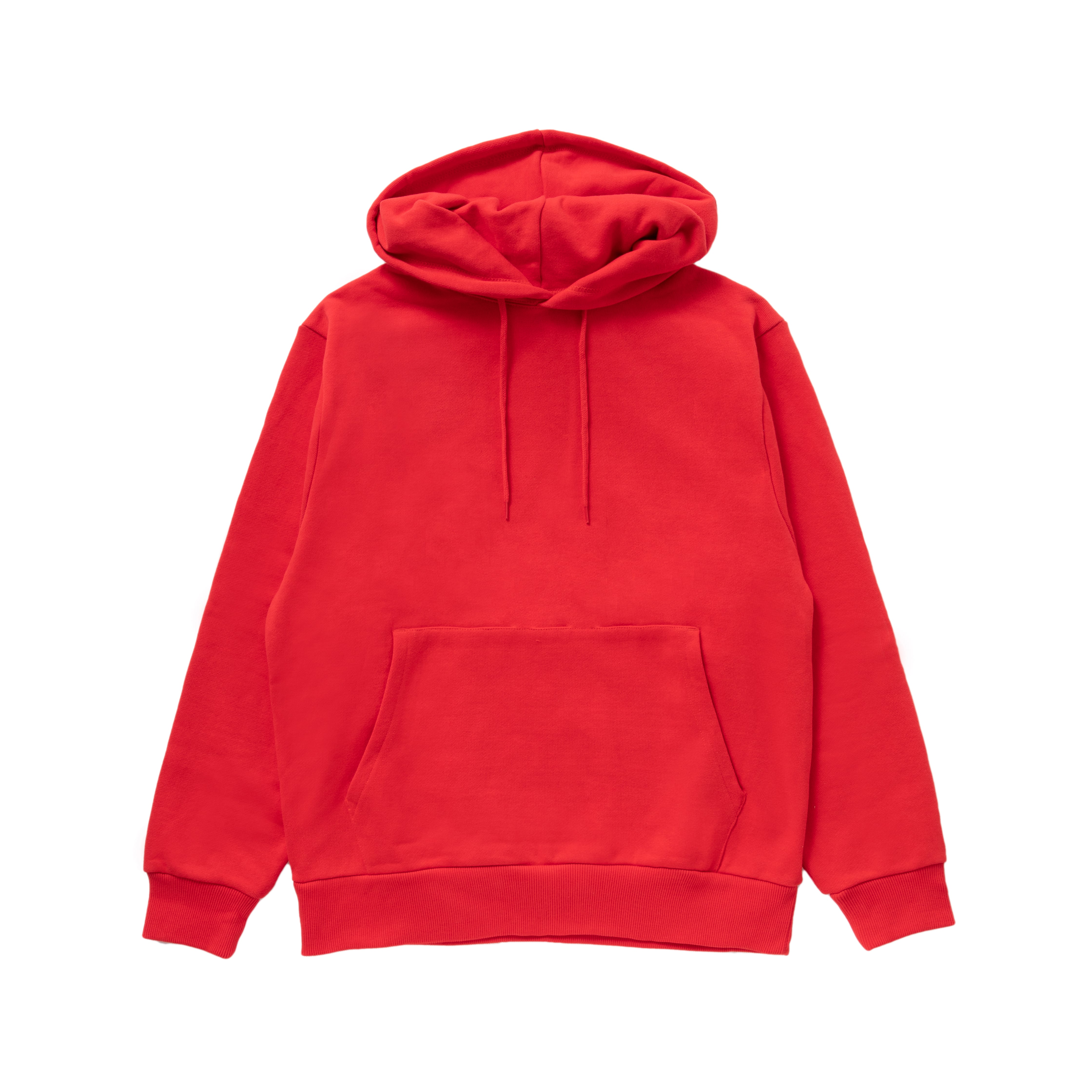 15oz Garment Dye Narrow Pullover Hoodie <Red>