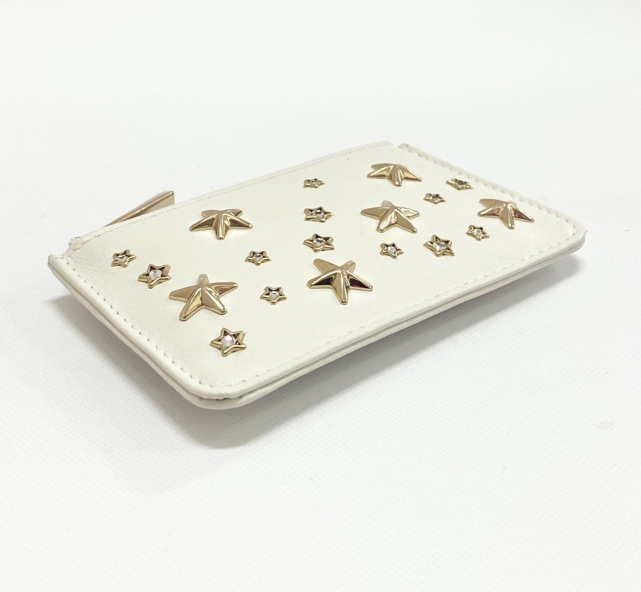 JIMMY CHOO ジミーチュウ カードケース キーケース NANCYCZN-LATTE_LIGHTGOLD