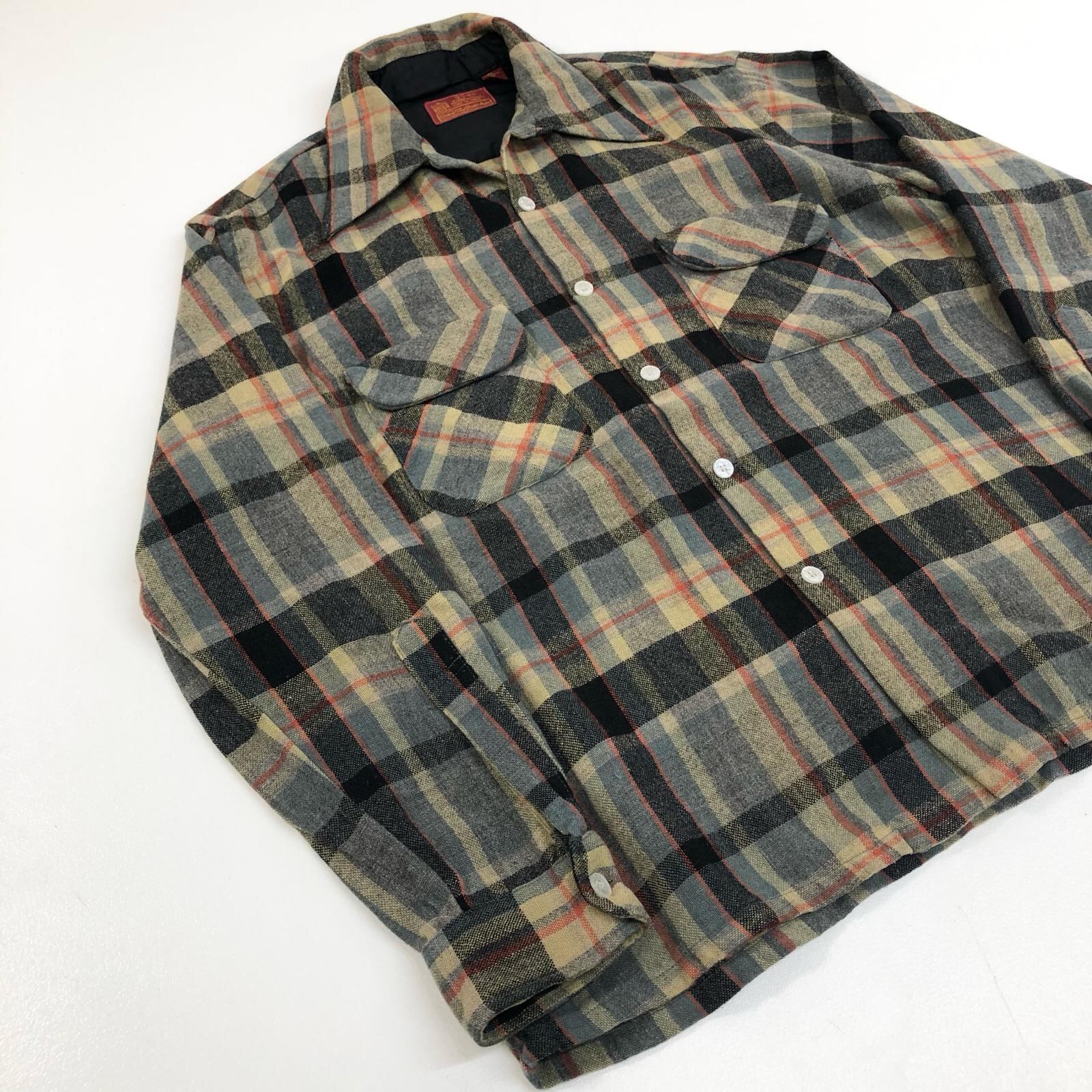 Sears シアーズ　ヴィンテージ　総柄シャツ 80s～SEARS The Men's Store シアーズ エスニックデザイン 総柄 マルチ
