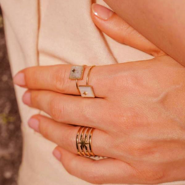 ☆ SALE ☆【ikita Paris】 リング 天然石 S-IKR084