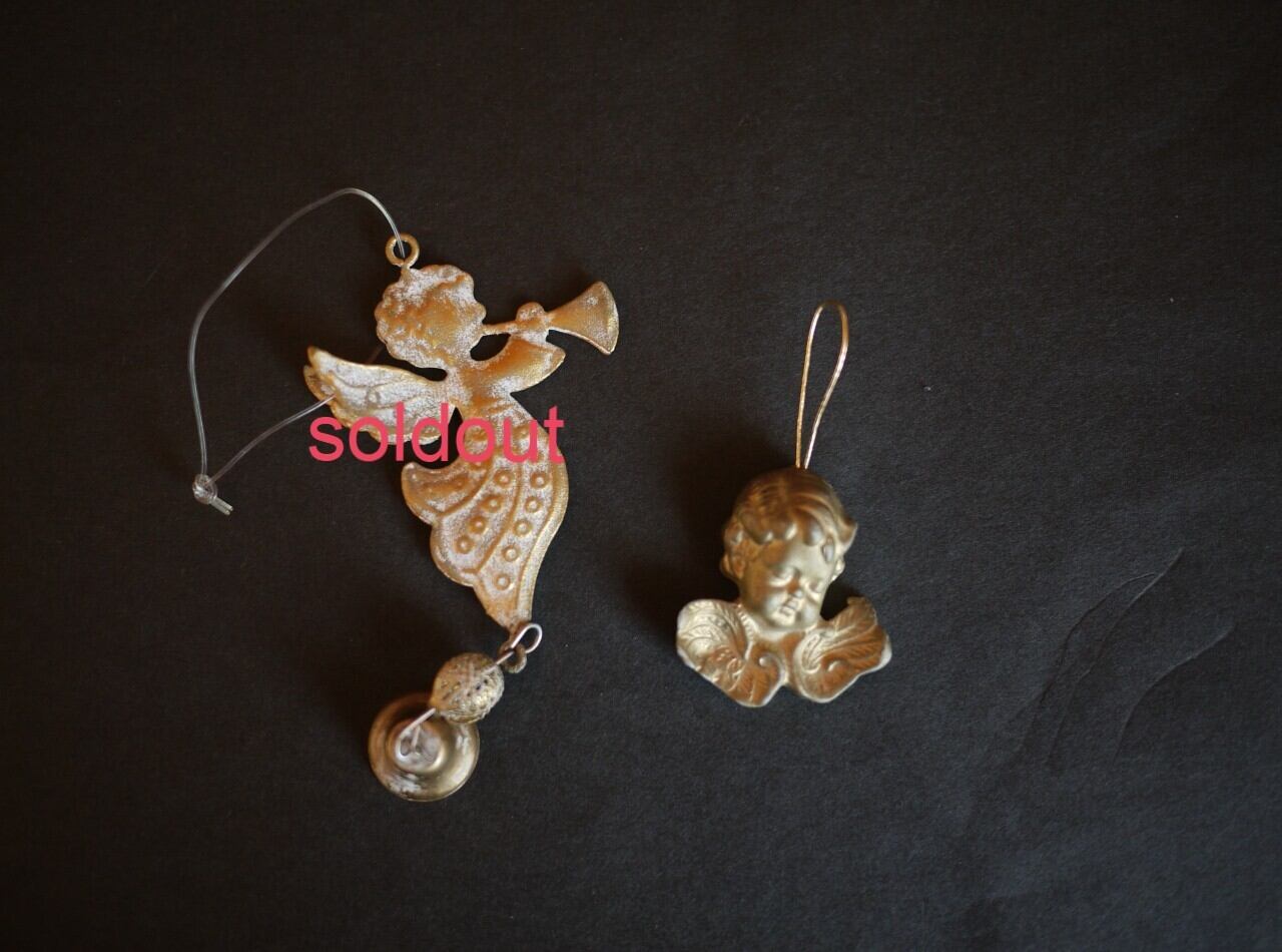 金色の天使 クリスマスベル オーナメント ドイツ