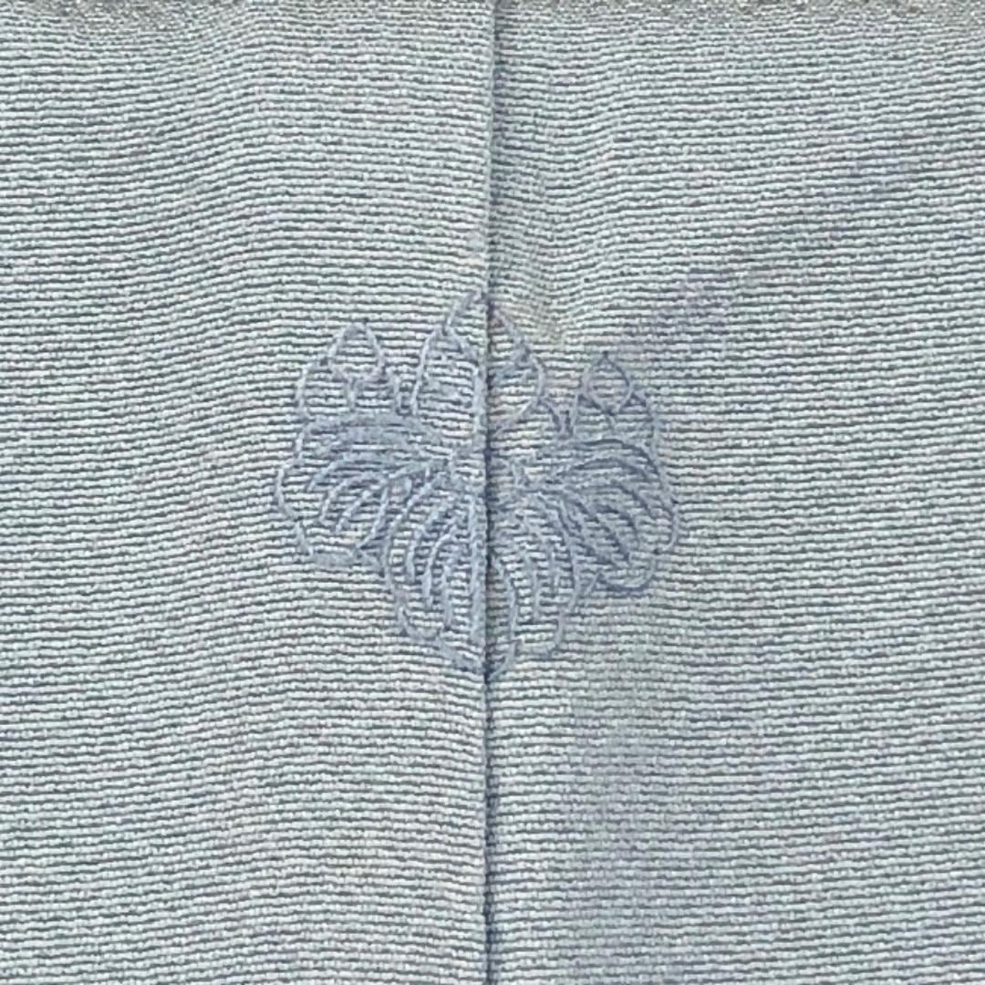 色無地 空色鼠 縮緬 しつけ糸 K-5275 着物 きもの kimono 和服