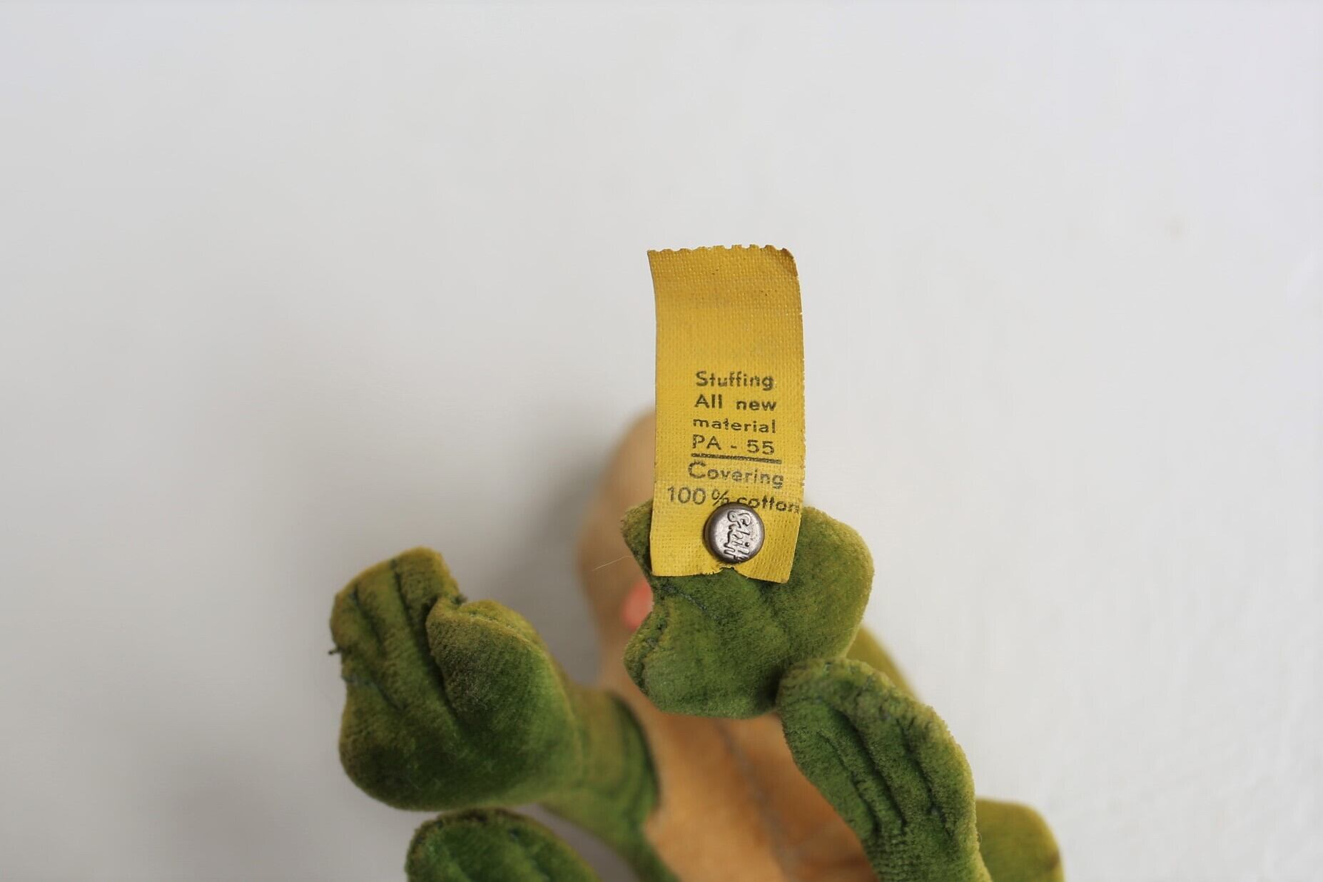 ドイツ ヴィンテージ Steiff シュタイフ カエル『Froggy』8cm N-01435
