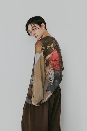 Oji Sheer Long Sleeve Tee  / UNISEX / OJI