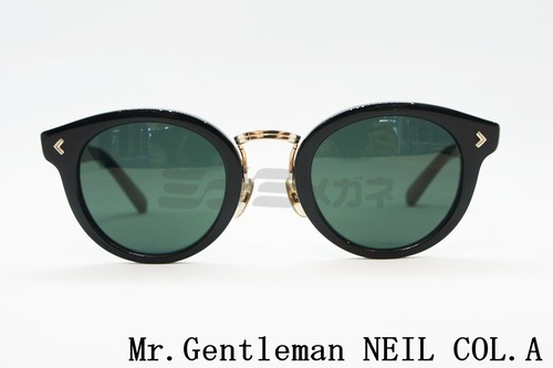 Mr.Gentleman サングラス NEIL-SG COL.A ボストン フレーム ニール・ヤング カート・コバーン ミスタージェントルマン 正規品