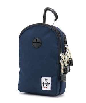 CHUMS チャムス Recycle Portable Music Pouch CH60-3983 ミュージックポーチ スマホポーチ 小物入れ カラビナ付き RENU リサイクルポリエステル アウトドア Navy