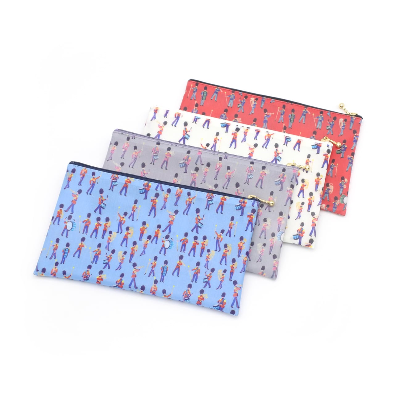 ラミネート フラットポーチ L | Lovely｜リバティのポーチと布小物