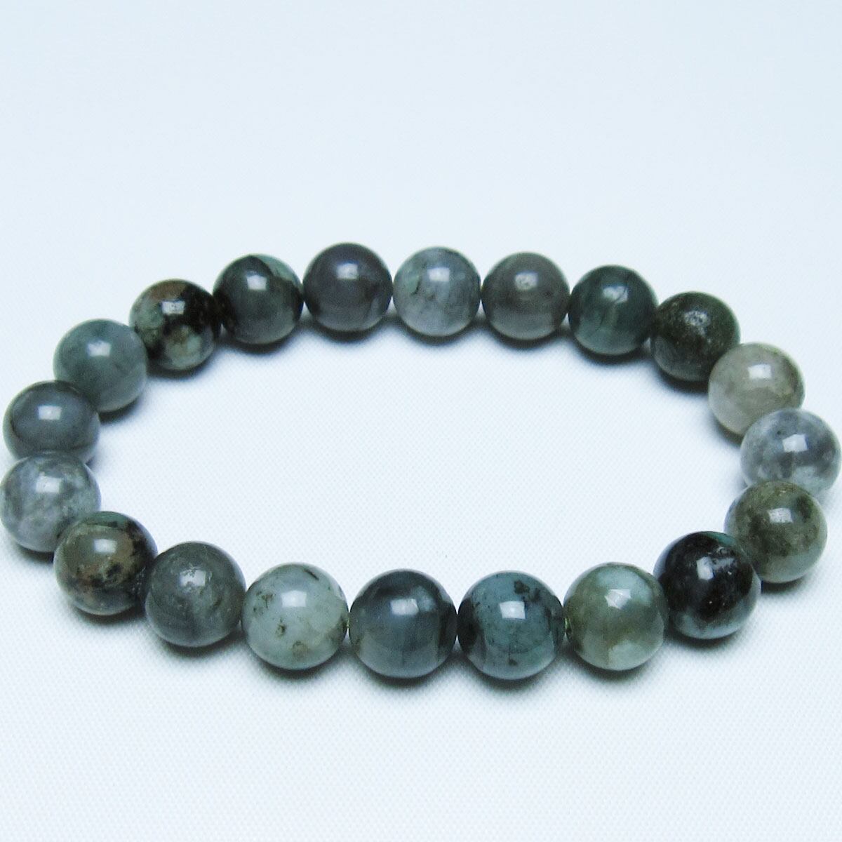 エメラルド ブレスレット 10mm 一点物 メール便可 [M便 1/10] 111-45964