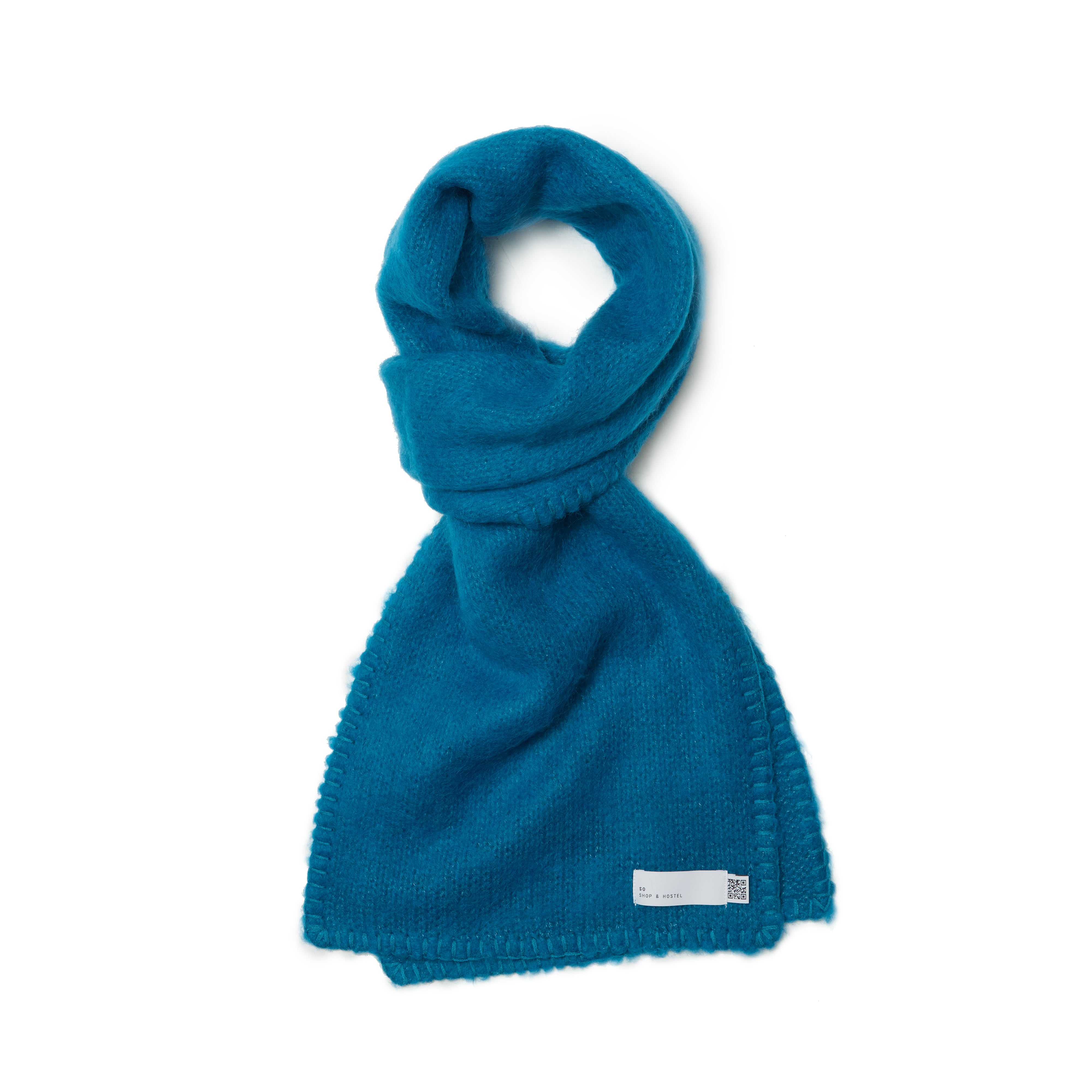 SO ORIGINAL MOHAIR MUFFLER (BLUE) | SO SHOP & HOSTEL NAKAMEGURO
