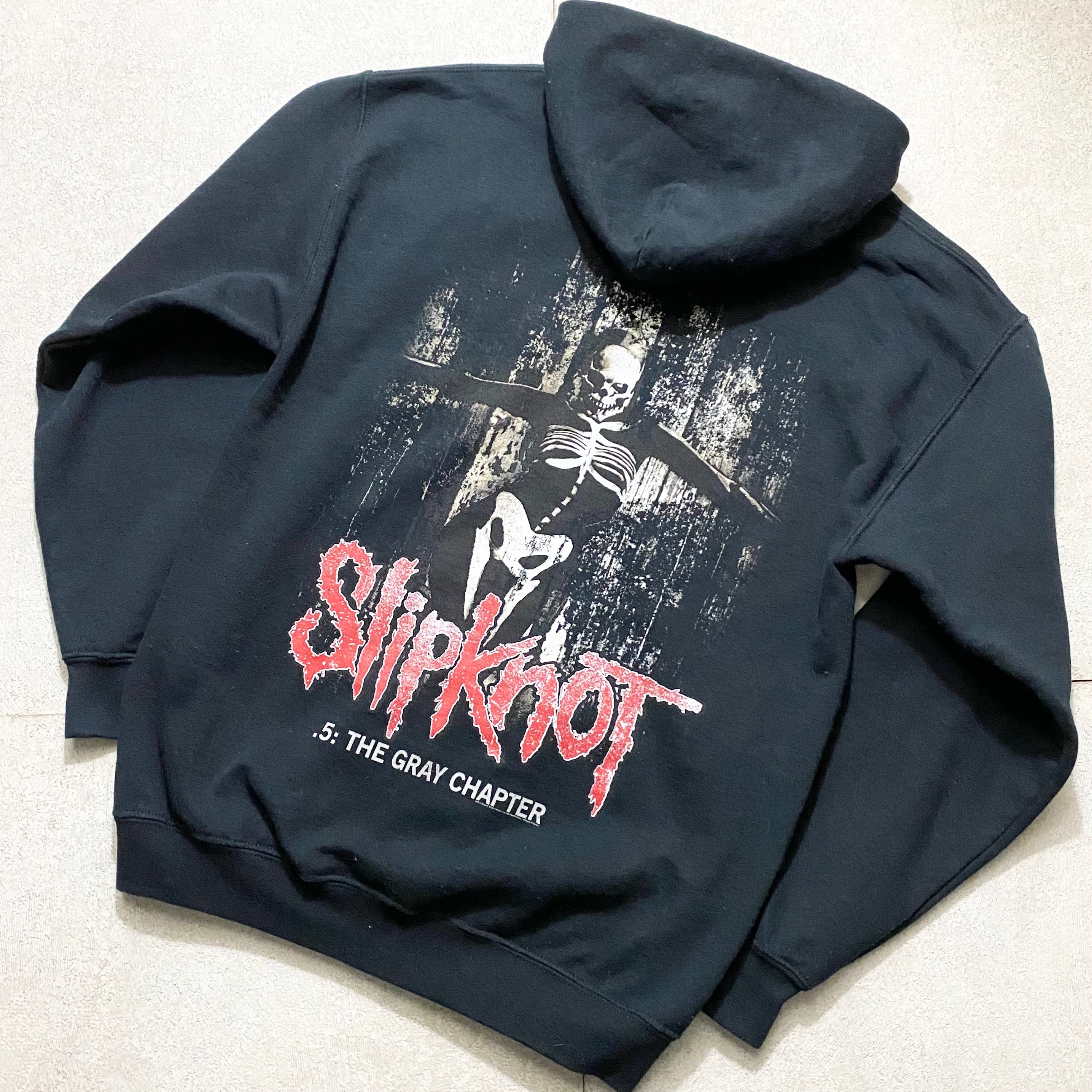 old SLIPKNOT zip-up music sweat parka “.5 the gray chapter” | NOIR