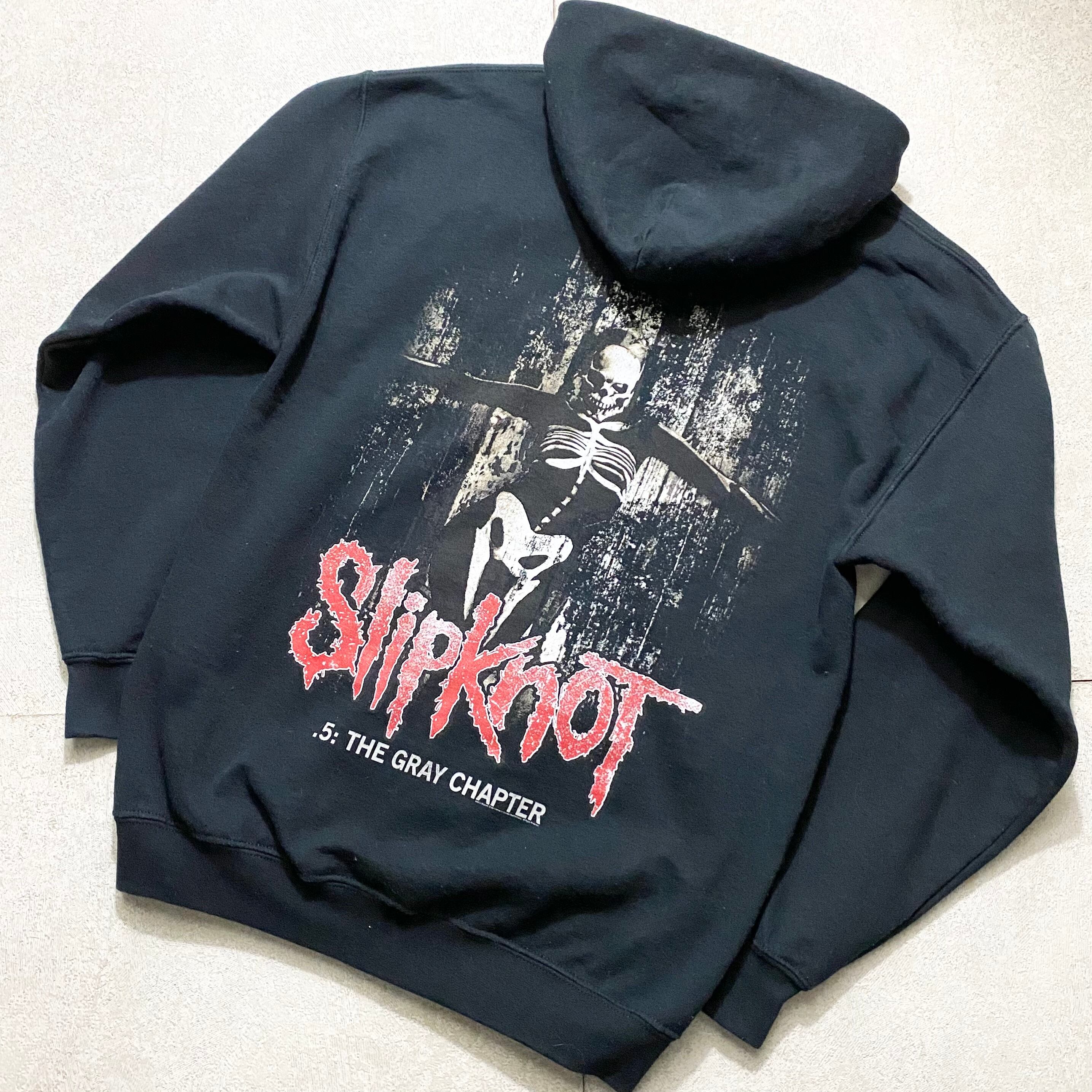 old SLIPKNOT zip-up music sweat parka “.5 the gray chapter” | NOIR 