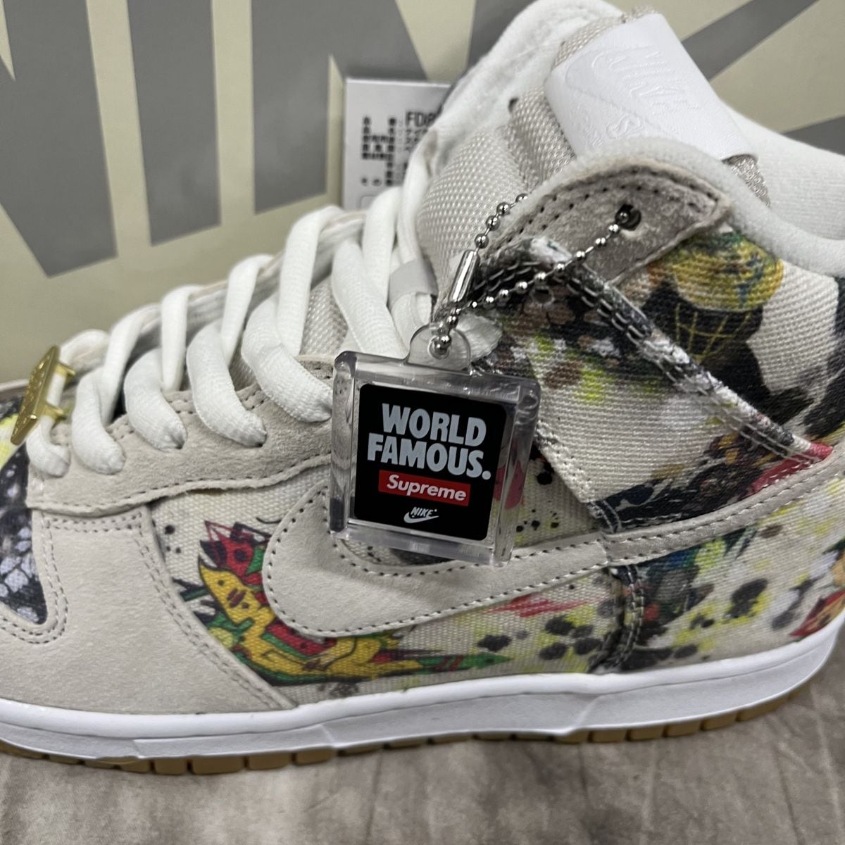 【未使用】Supreme×NIKE/シュプリーム×ナイキ SB DUNK HIGH OG QS Rammellzee/ダンクハイ ラメルジー  FD8779-100/26.0