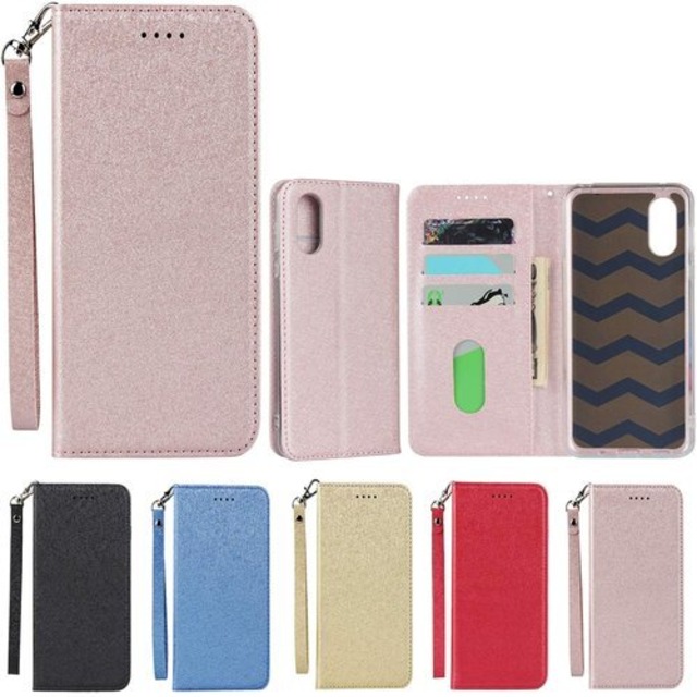 Eastwave Aquos Sense3 Plusケース アクオス センス3 プラス ケースSense 3 Plus Case 手帳型 sense 3plus ストラップ付き PU皮革 明るい色 内蔵マグネット 携帯カバー カードポケット スタンド機能 ピンク 627