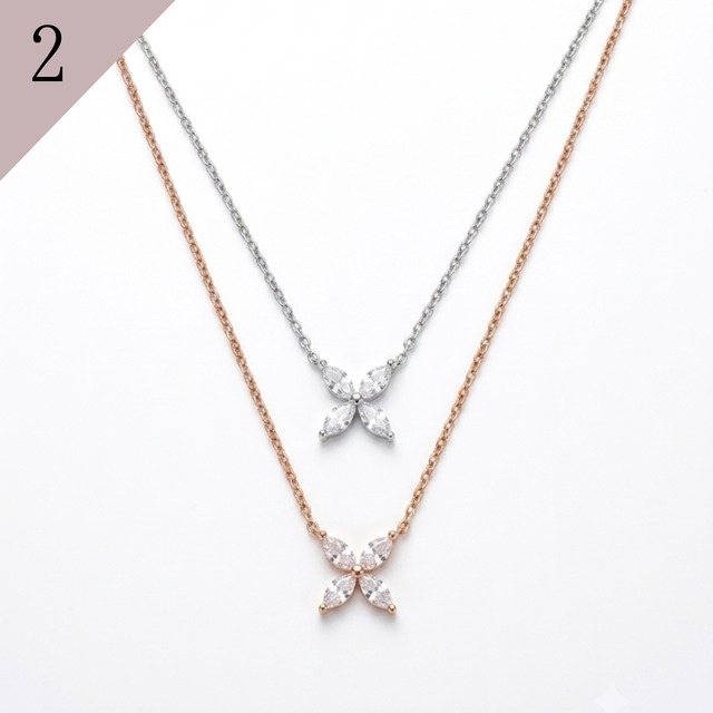 [18KGP] papillon ネックレス