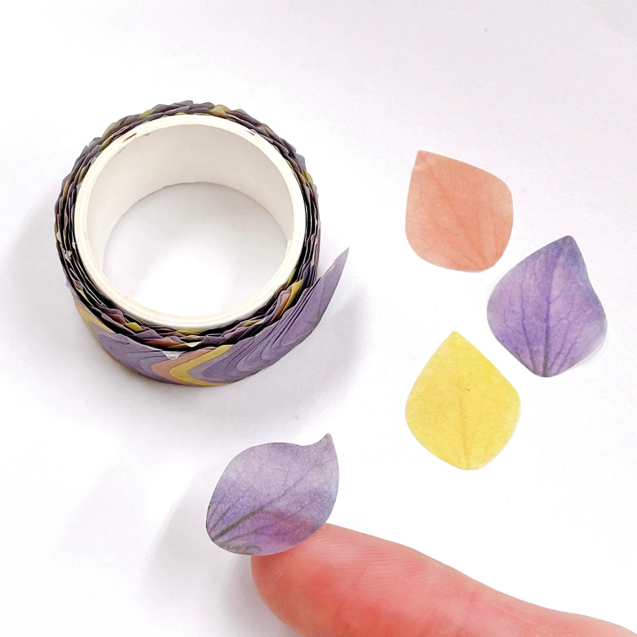 1枚ずつはがせる【マスキングロールテープ】 200枚 紫 桔梗 キキョウ