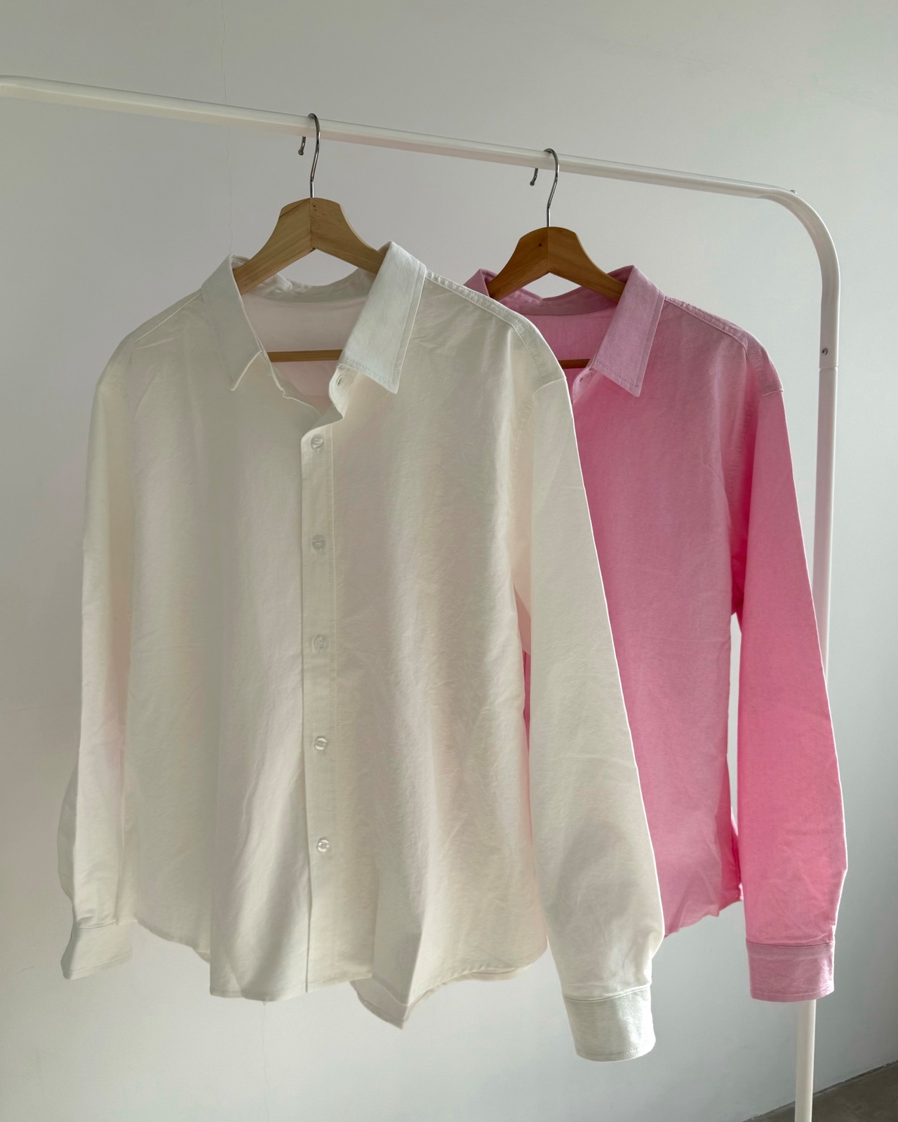 calm relaxed cotton shirt <2color>