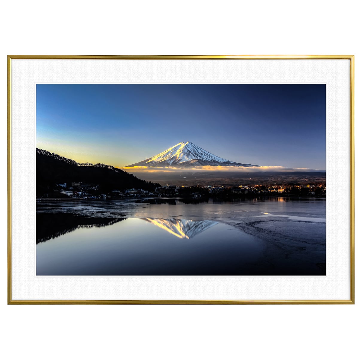 S. Yang 風景画 油彩画 木製フレーム S. Yang 風景画 油彩画 木製フレーム 立体的な風景画 木製