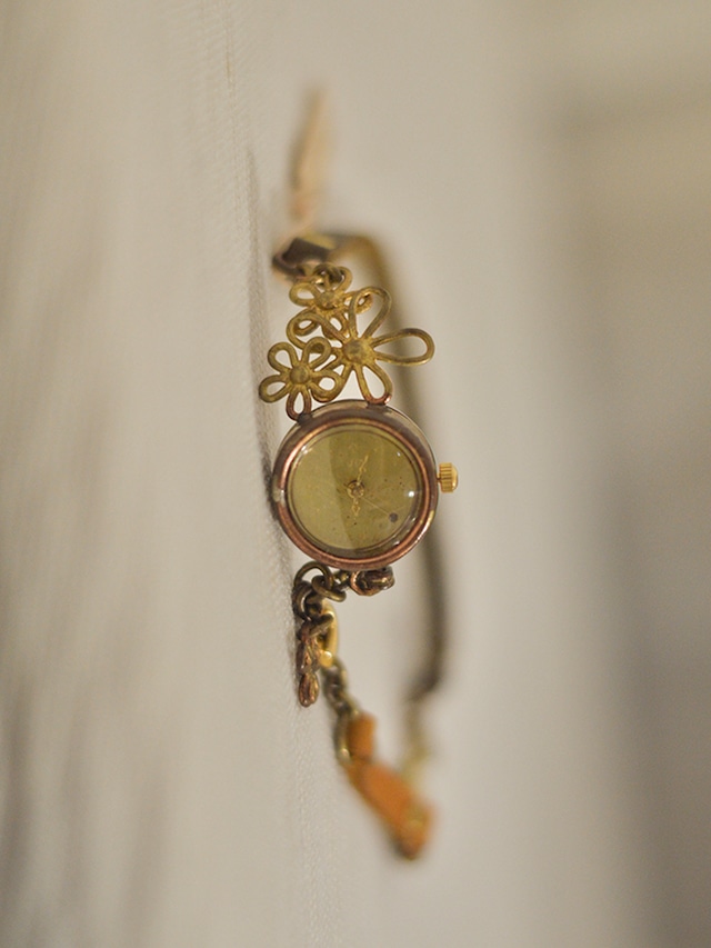 Antique Watch / Plus desfleurs / DARK BROWN × CAMEL