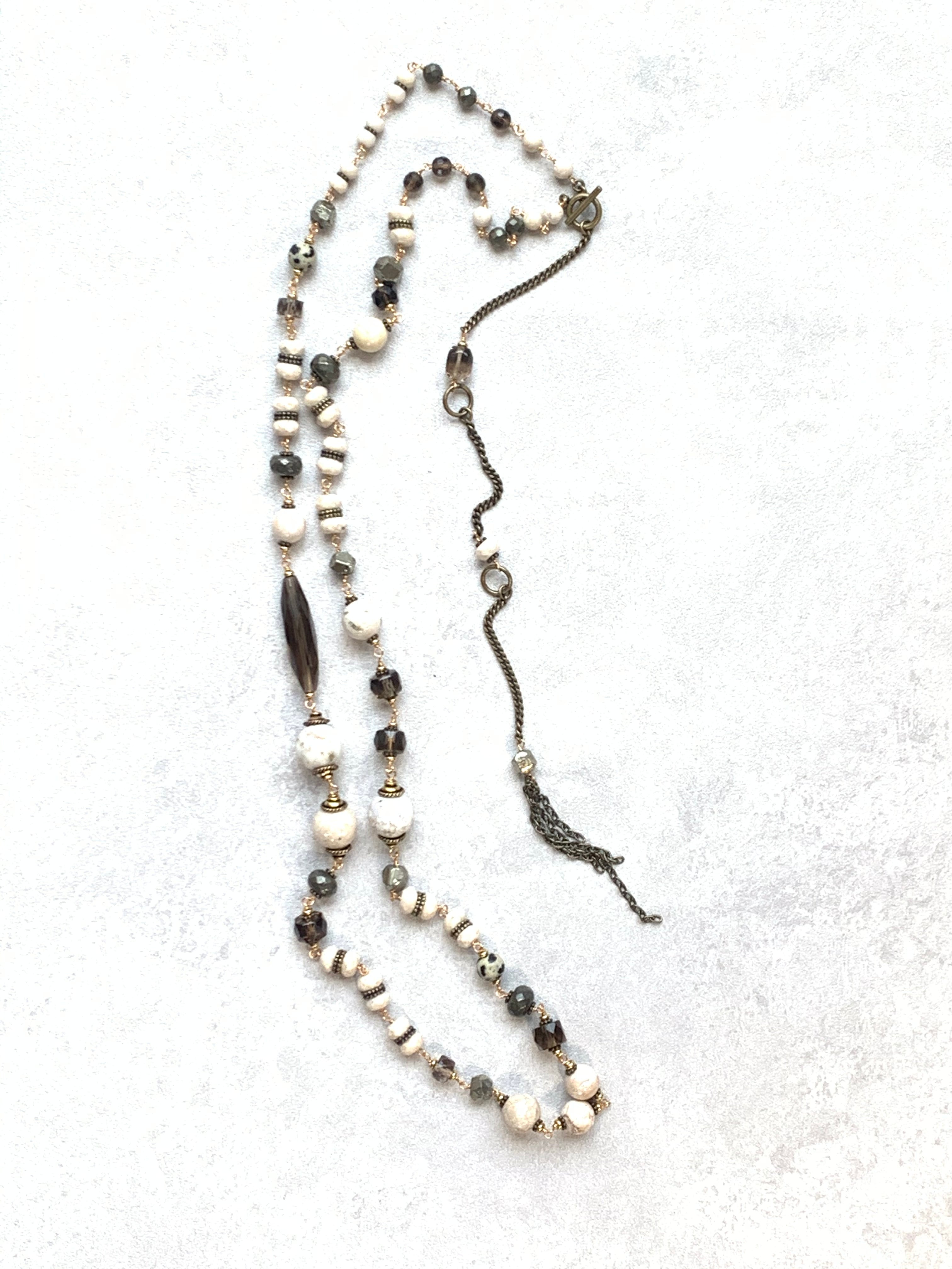 La Chiave ネックレス stone on stone ロングネックレス | La Chiave online shop