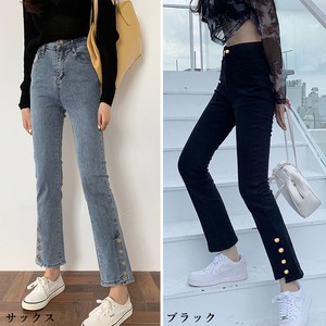 デニム パンツ アンクル丈 レディース ジーンズ 大人 かわいい きれいめ カジュアル ストリート おしゃれ ハイウエスト スキニー 大人可愛い 大人女子